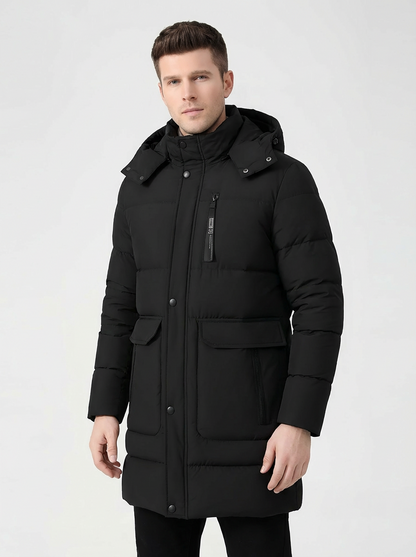 Winter Coat Men’s Insulated Cold-Weather Full-Zip