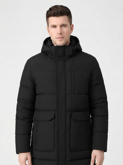 Winter Coat Men’s Insulated Cold-Weather Full-Zip