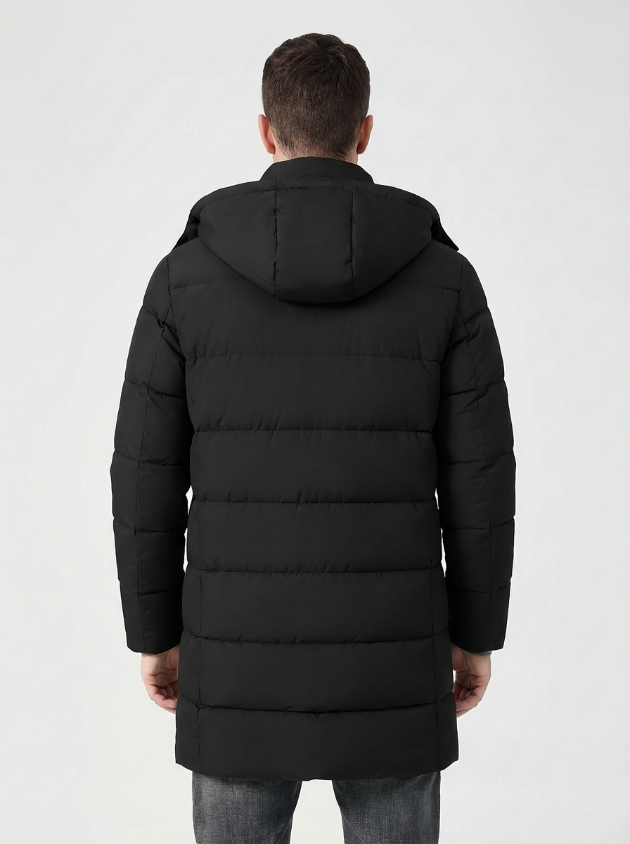 Winter Coat Men’s Insulated Cold-Weather Full-Zip