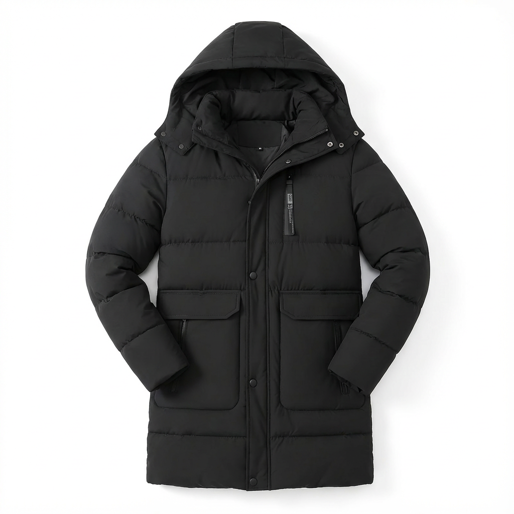 Winter Coat Men’s Insulated Cold-Weather Full-Zip