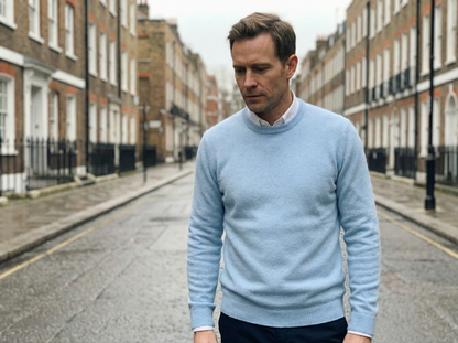 Sweater Men Classic O-Neck Long Sleeve