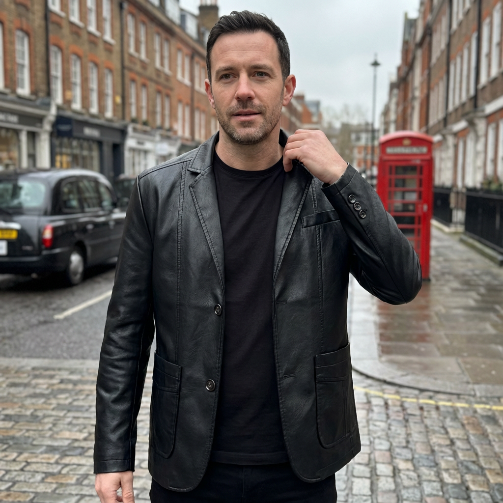 Jacket Men Bomber Style Flight Motorcycle Fit