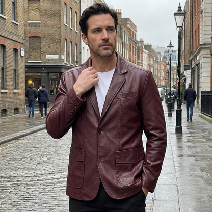 Jacket Men Bomber Style Flight Motorcycle Fit