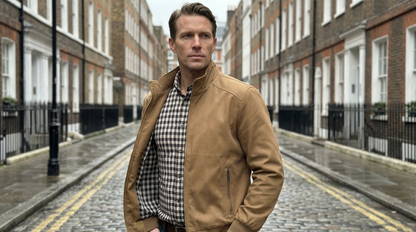 Bomber Jacket Men Slim Fit Casual Long Sleeve