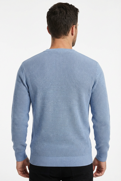 Sweater Men V-Neck Long Sleeve Warm Pullover Smart Casual