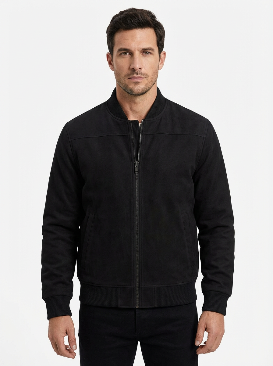 Jacket Men Long Sleeve Zipper Casual Fit