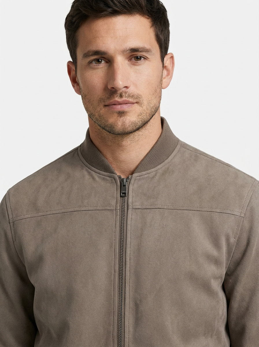 Jacket Men Long Sleeve Zipper Casual Fit