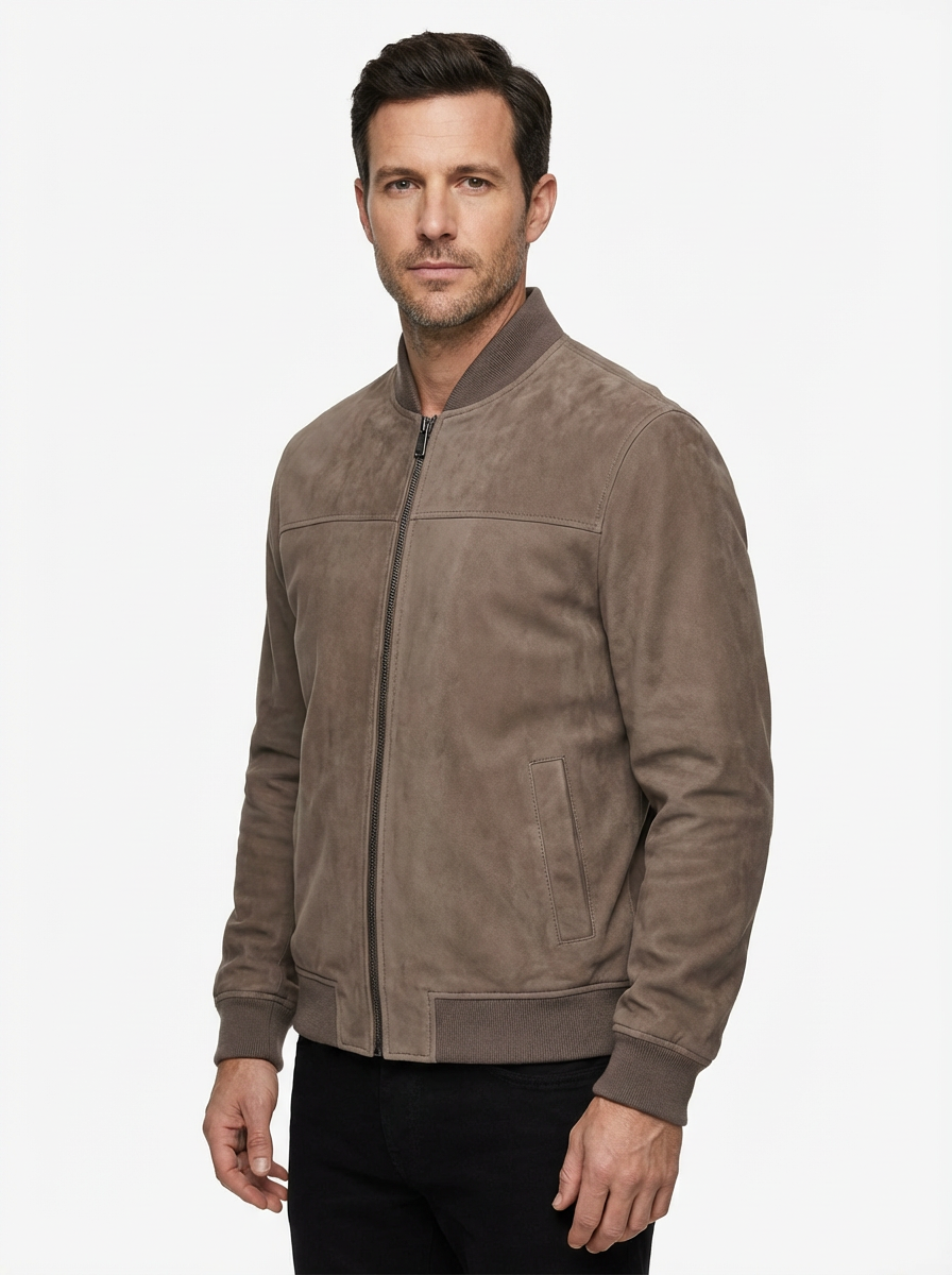 Jacket Men Long Sleeve Zipper Casual Fit