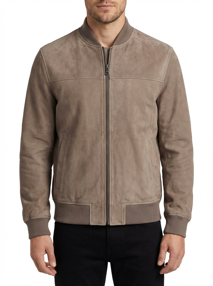 Jacket Men Long Sleeve Zipper Casual Fit