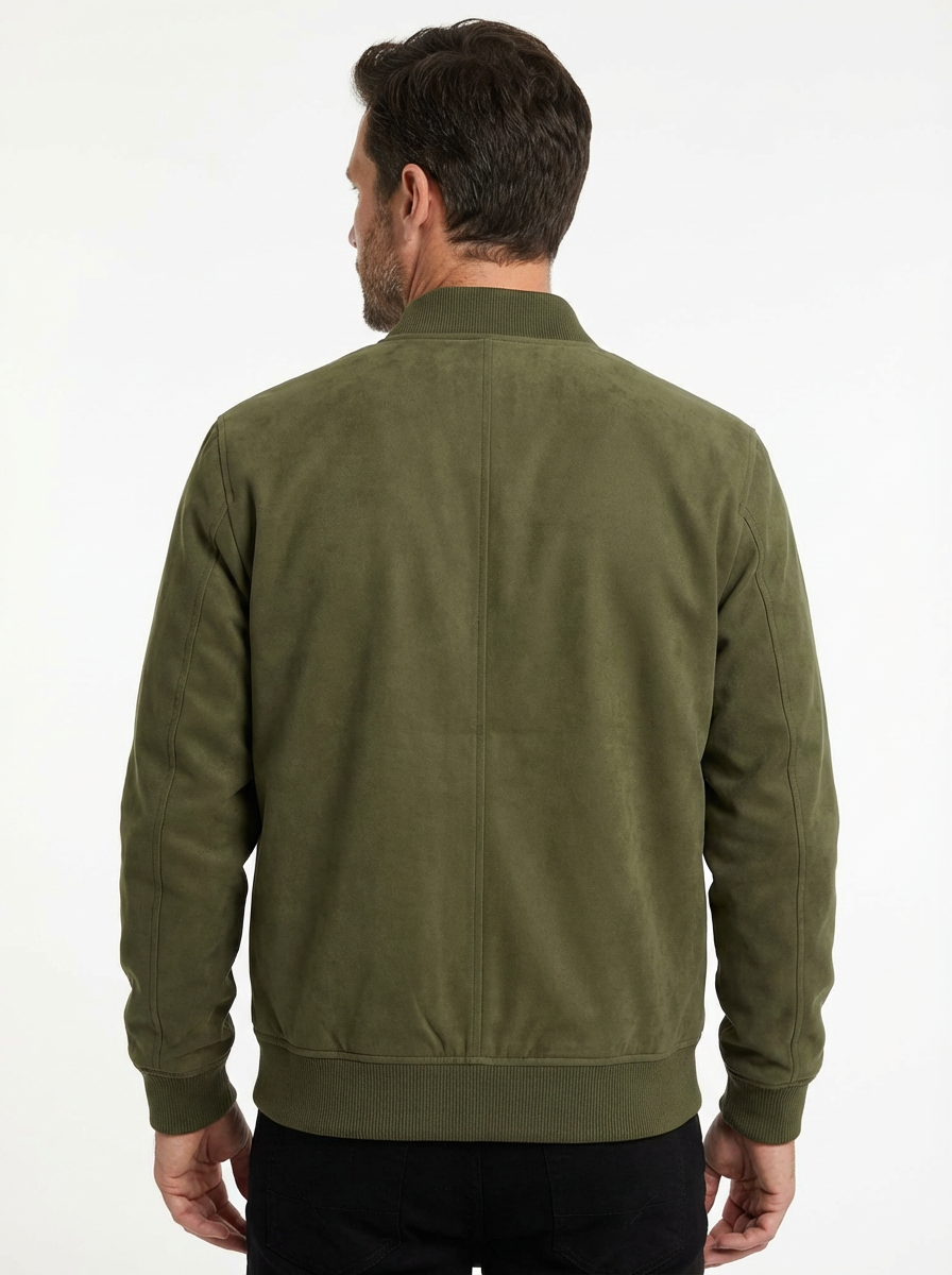 Jacket Men Long Sleeve Zipper Casual Fit