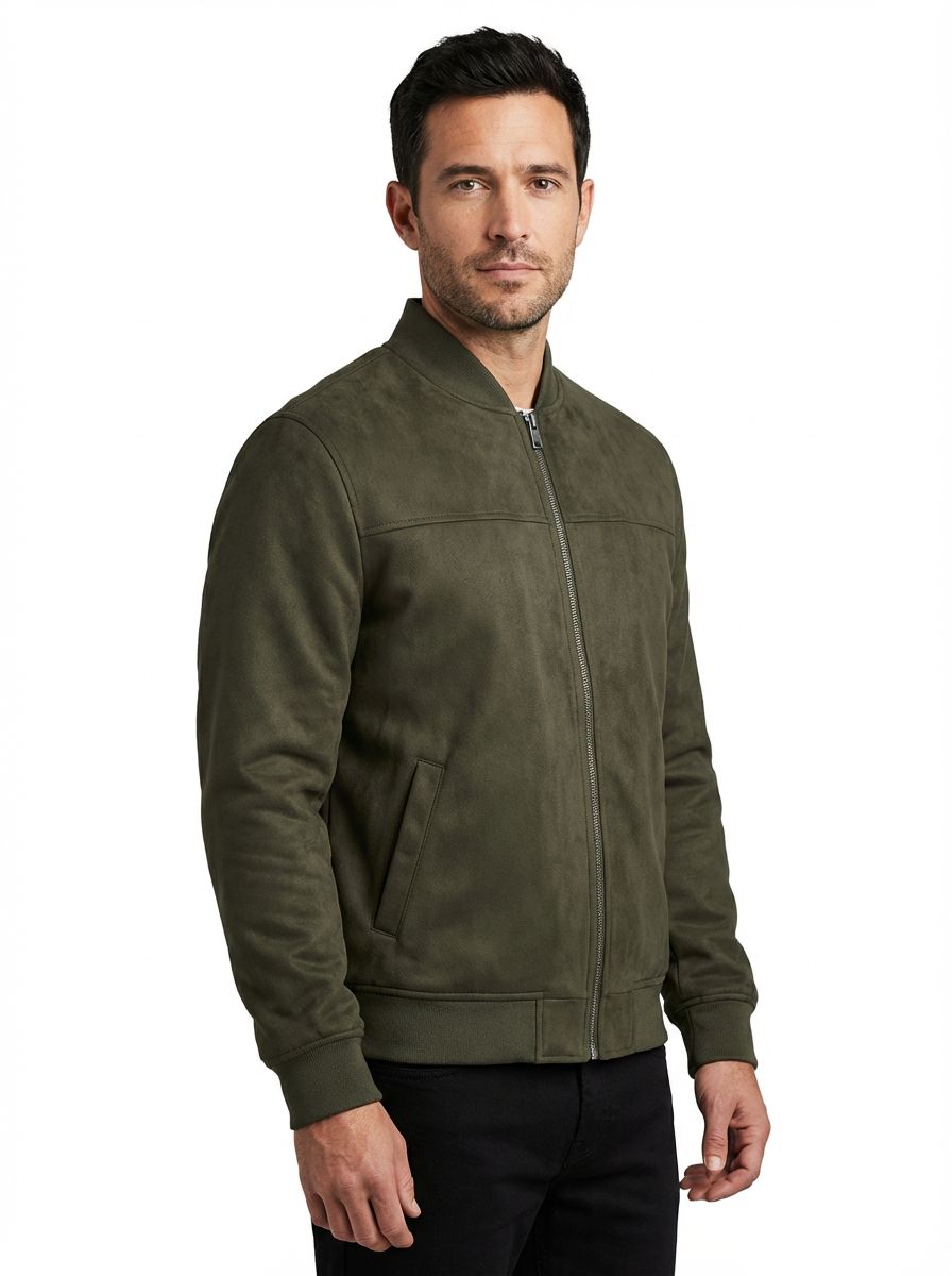 Jacket Men Long Sleeve Zipper Casual Fit