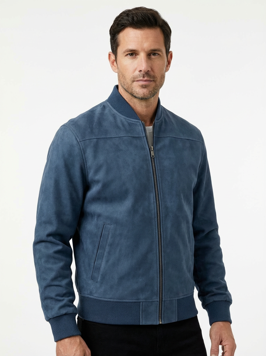 Jacket Men Long Sleeve Zipper Casual Fit