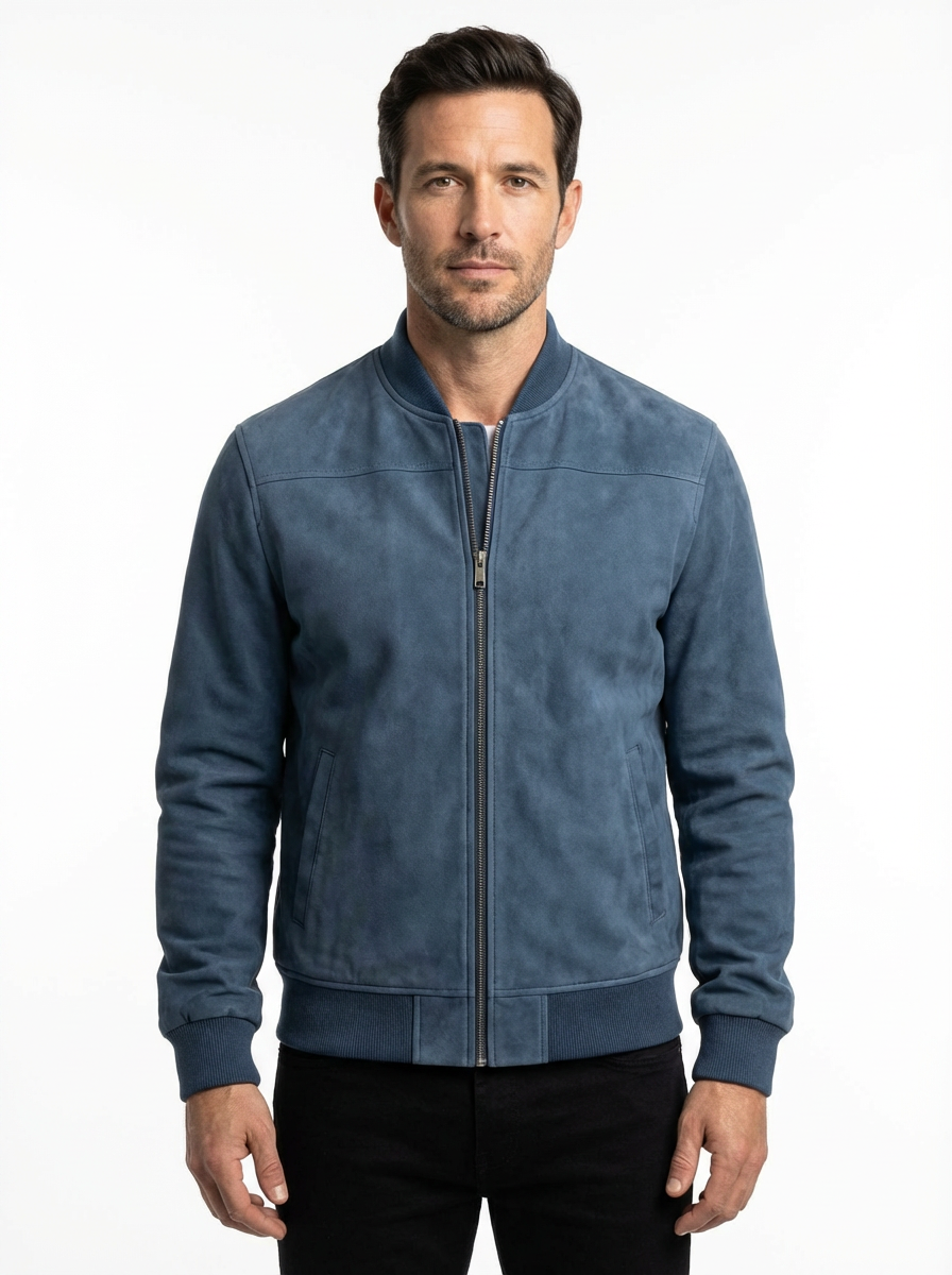 Jacket Men Long Sleeve Zipper Casual Fit