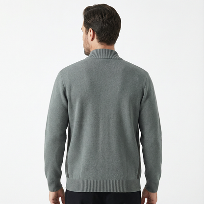 Cardigan Jacket Men Stand Neck Casual Fit