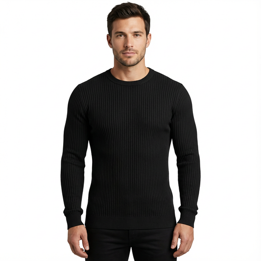 Men’s Long Sleeve T-Shirt Casual Fit Round Neck