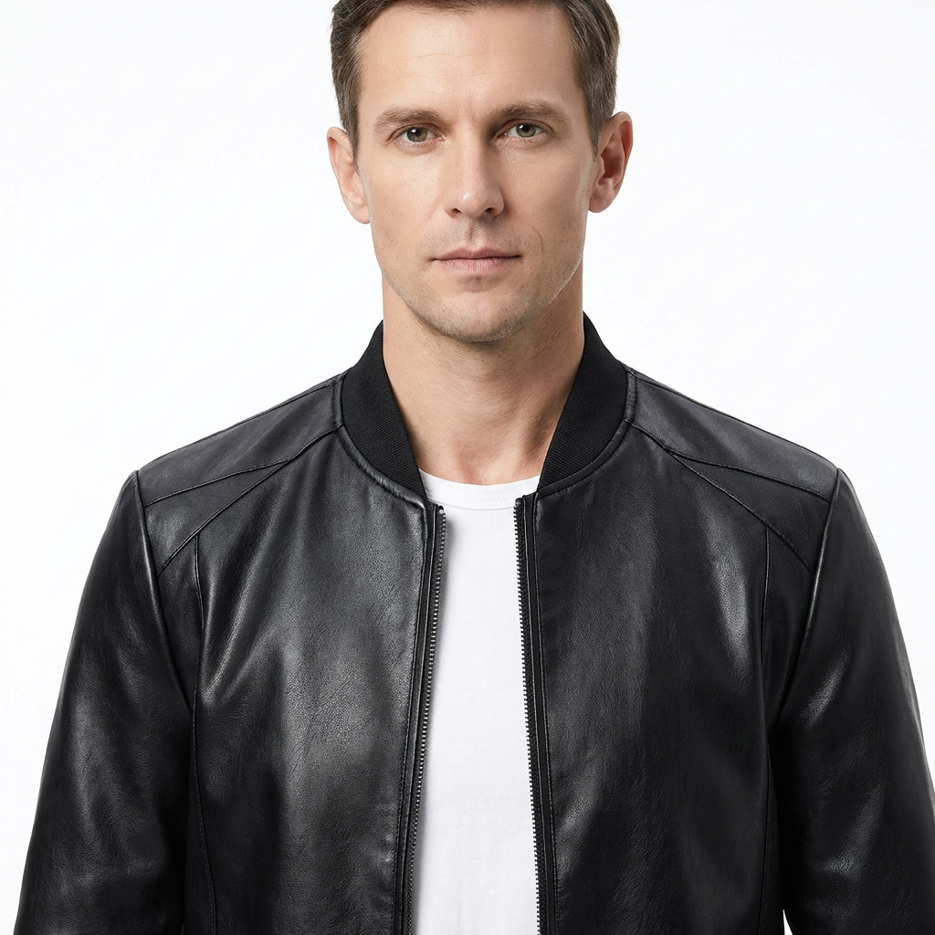 Jacket Men’s Lined Loose Fit Zipper Closure Preston Hartley