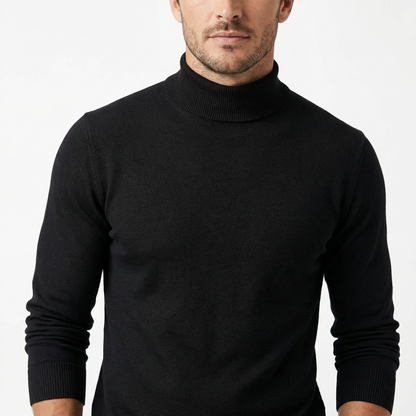 Sweater Men's Mock Neck Slim Fit