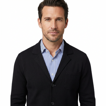 Business Blazer Men Slim Fit Structured Design