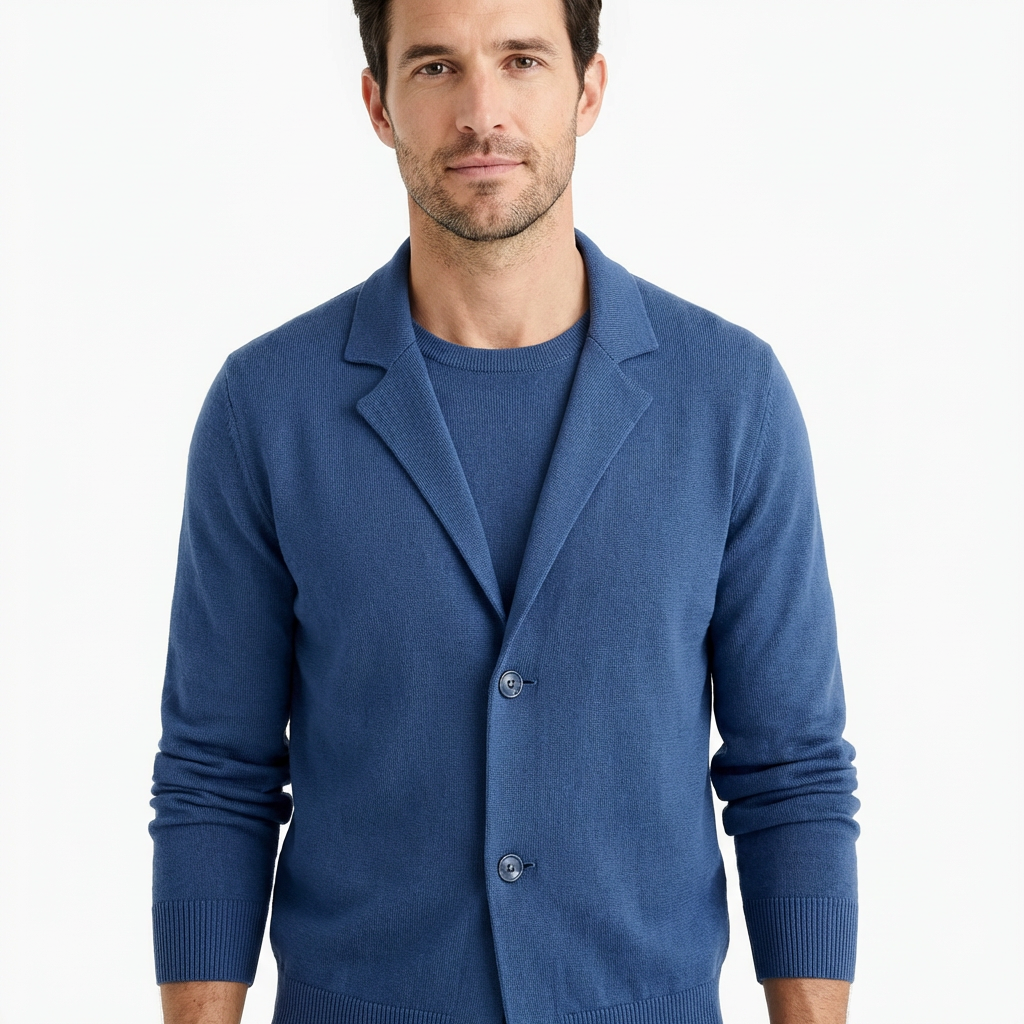 Business Blazer Men Slim Fit Structured Design