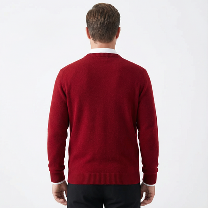 Sweater Men Classic O-Neck Long Sleeve