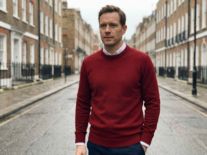 Sweater Men Classic O-Neck Long Sleeve