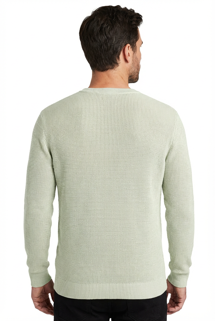 Sweater Men V-Neck Long Sleeve Warm Pullover Smart Casual