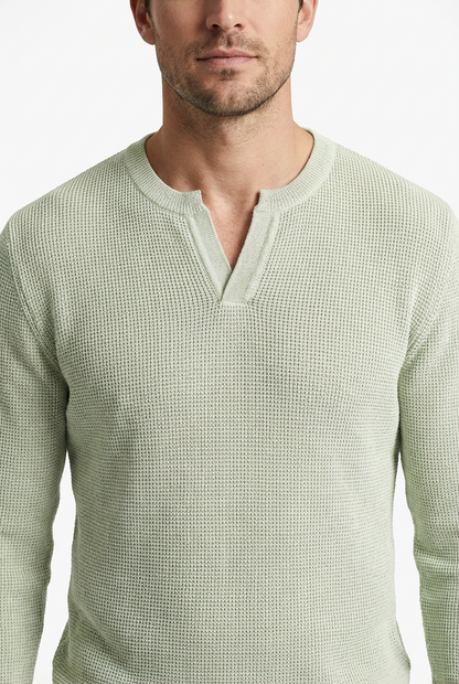 Sweater Men V-Neck Long Sleeve Warm Pullover Smart Casual