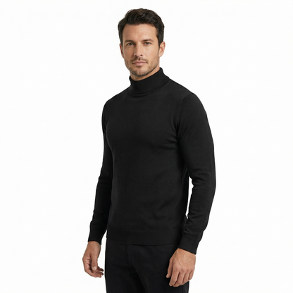Sweater Men's Mock Neck Slim Fit