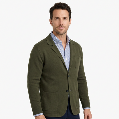 Business Blazer Men Slim Fit Structured Design