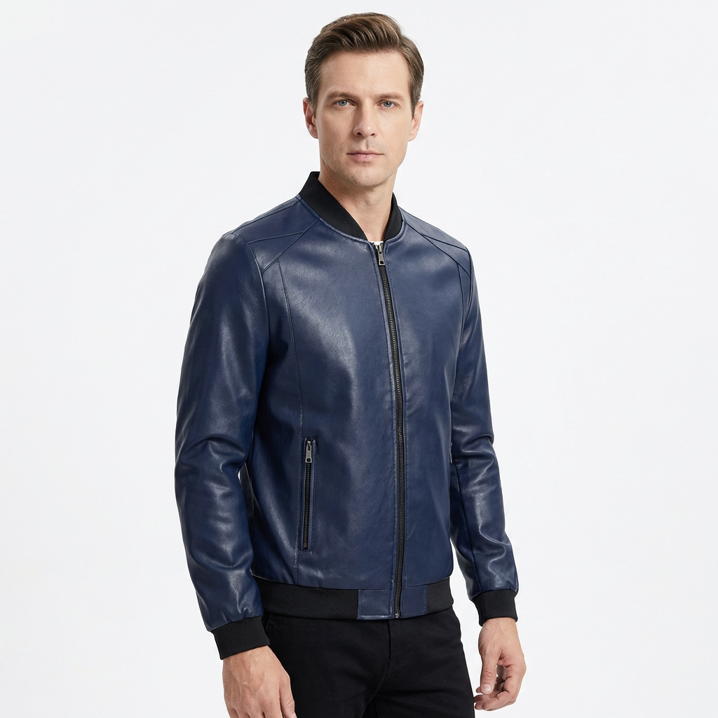 Jacket Men’s Lined Loose Fit Zipper Closure Preston Hartley