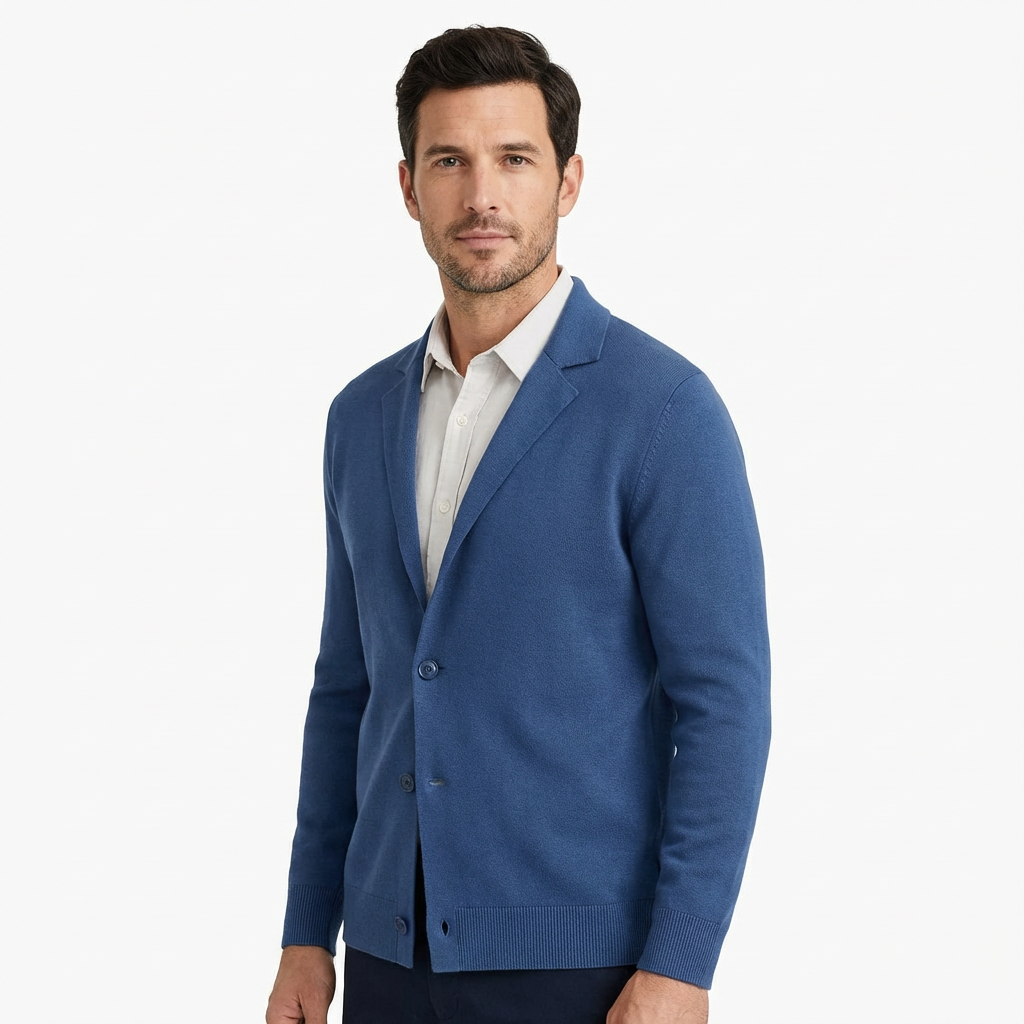 Business Blazer Men Slim Fit Structured Design