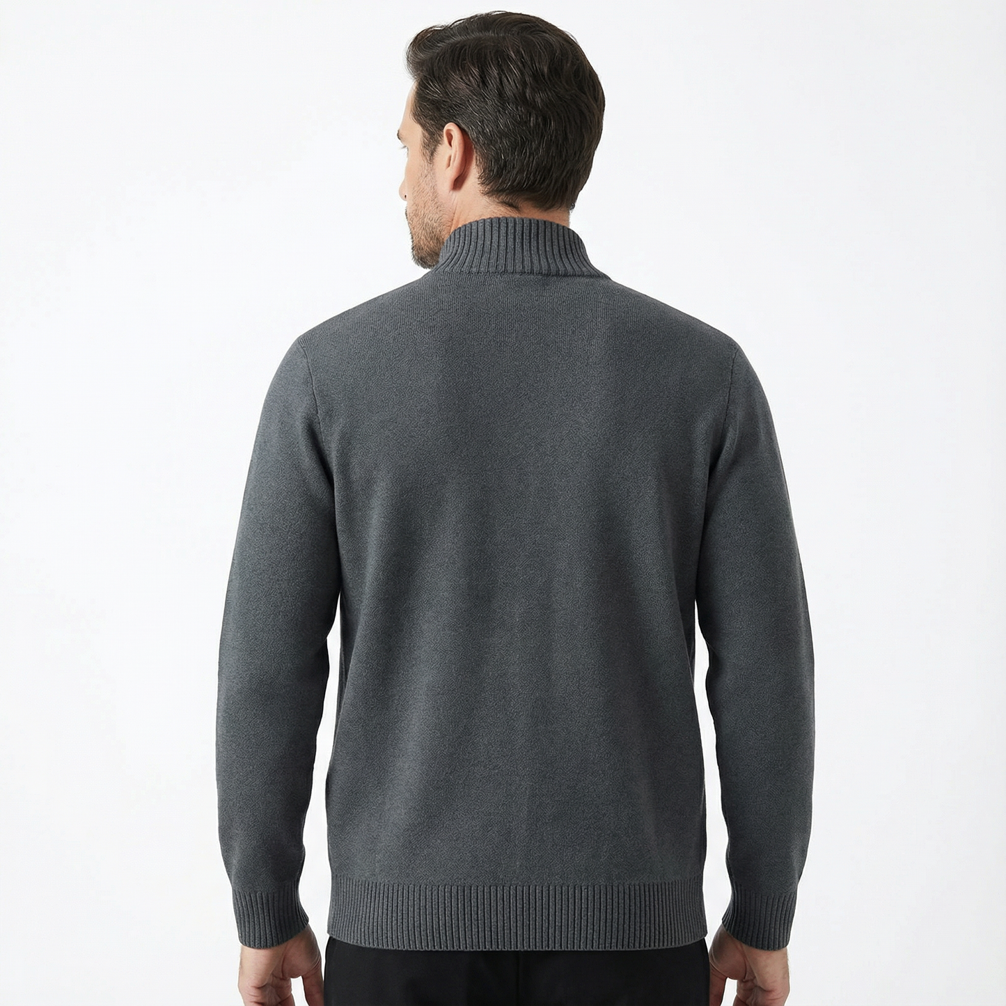 Cardigan Jacket Men Stand Neck Casual Fit