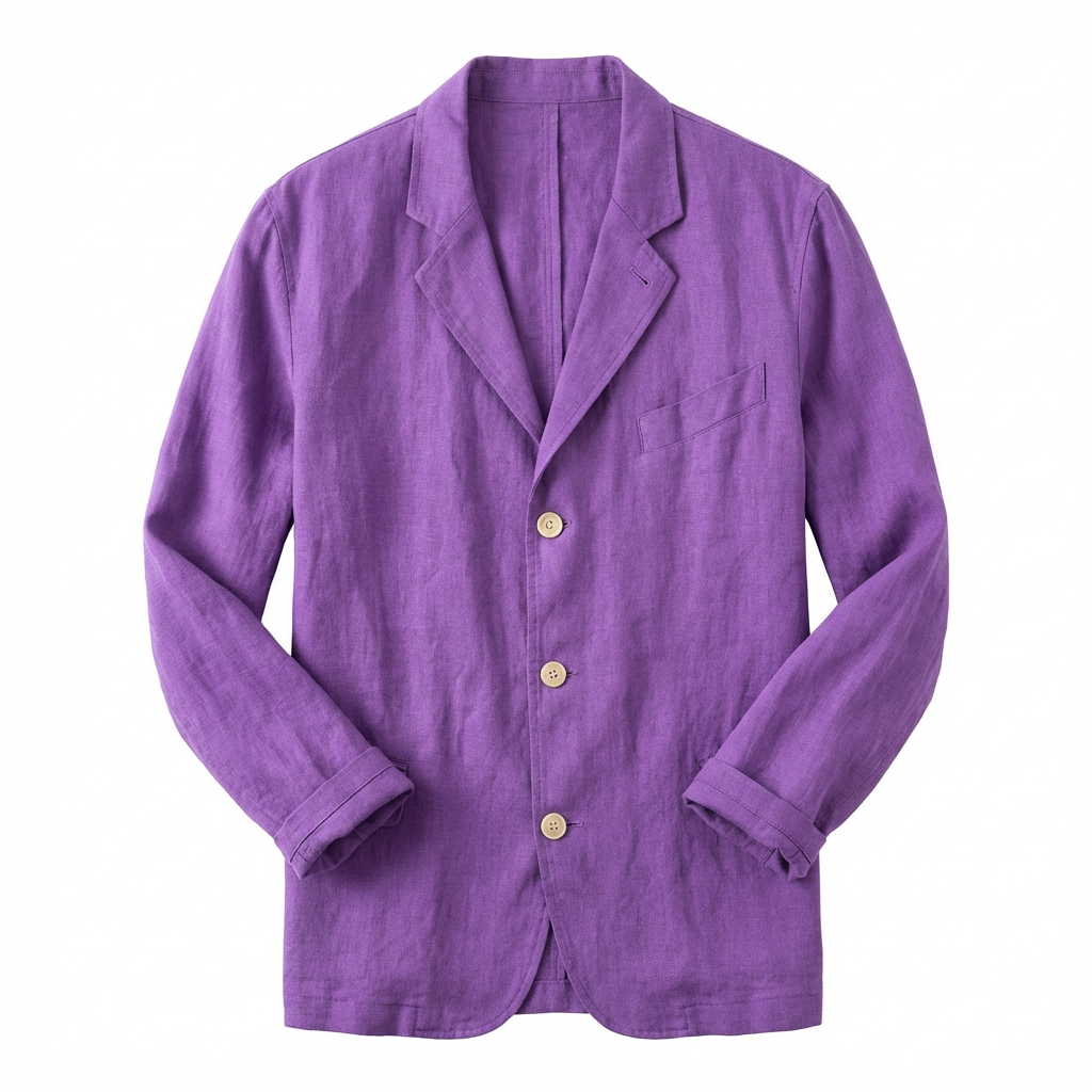 Vest Jacket Men Long Sleeve Loose Fit Open Front