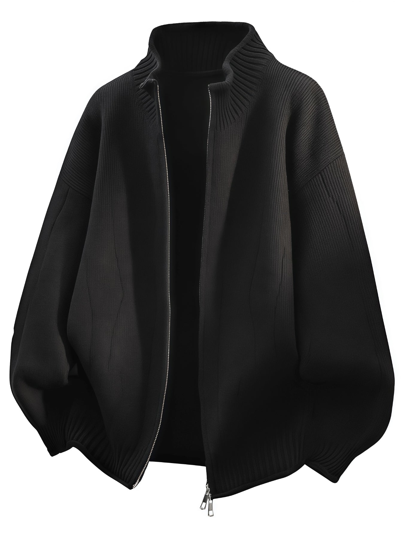 Cardigan Men’s Cable-Knit Oversized Full-Zip Pullover Sweater