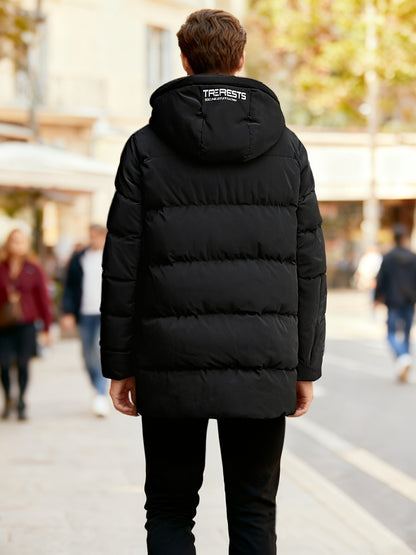 Jacket Men’s Full-Zip Hooded Winter Coat